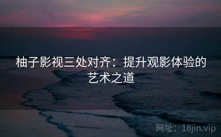 柚子影视三处对齐：提升观影体验的艺术之道